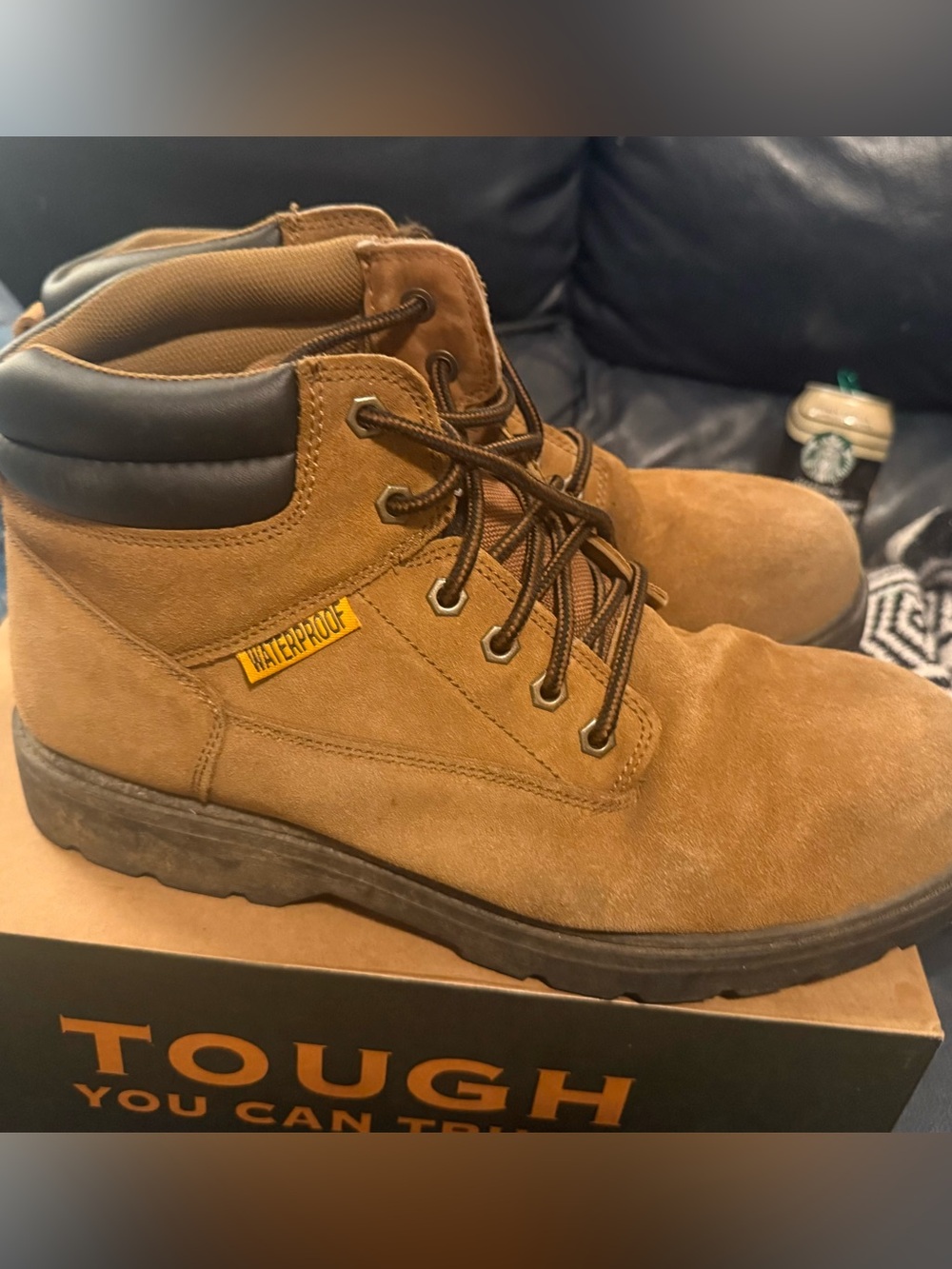 Brahma men’s alpha steel toe waterproof work boots size 13. Box included.